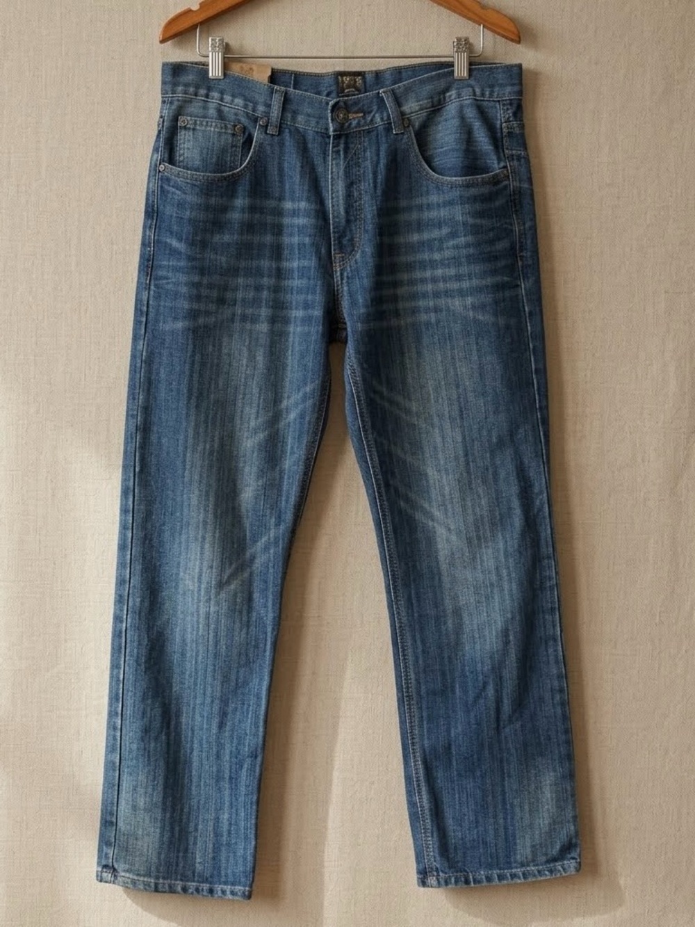 VTG F.U.S.A.I. 1997 Baggy Straight Leg Jeans Mens 36x30 Blue Wash Y2K Skater